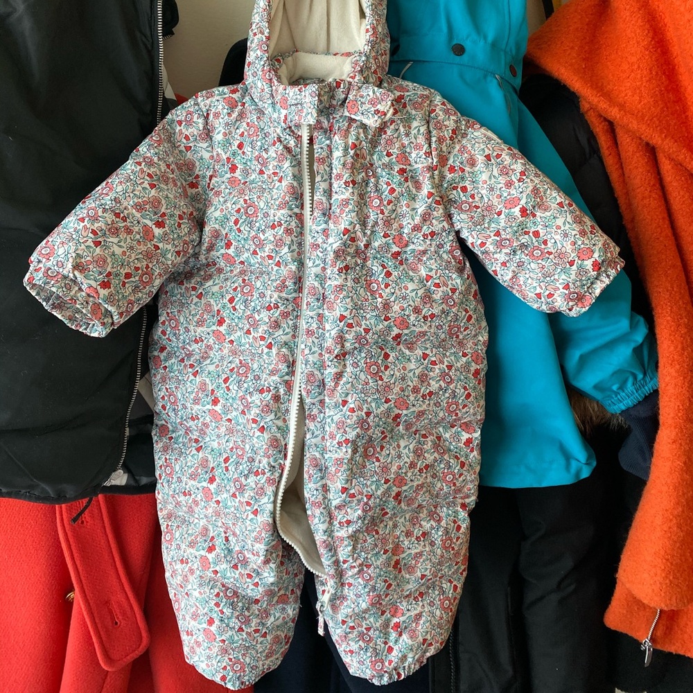 Gap down snow suit